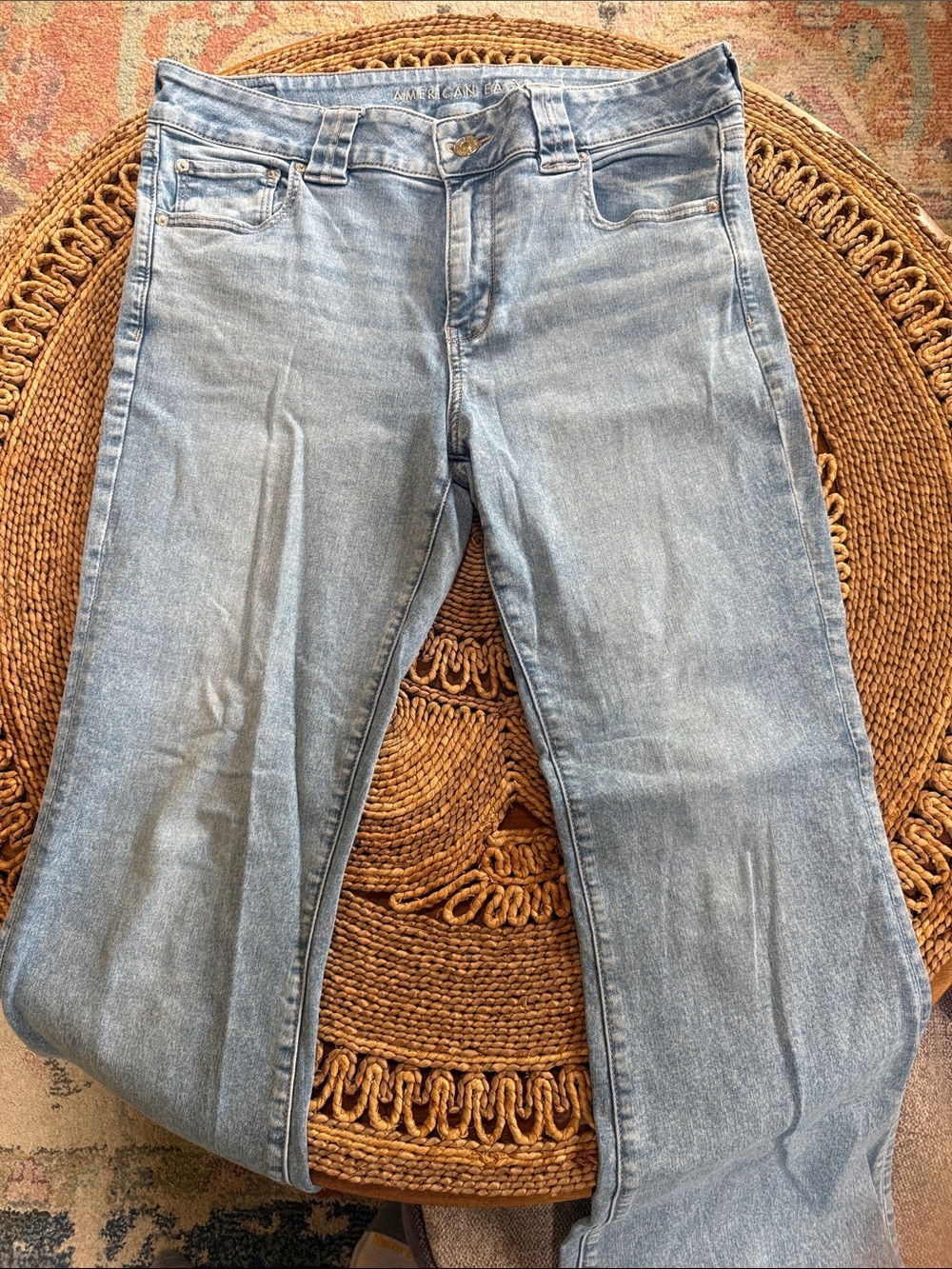 American Eagle Outfitters Light Wash Flare Leg Jeans